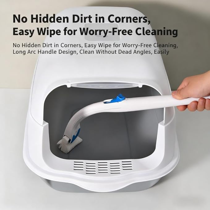 Cat Litter Box Silicon Pad Replacement for Self-Cleaning Cat Litter Box (for Model:65L Storage bin + 9L Waste Collection bin)‌Waterproof, Anti-Stick,Anti-Scratch (One Pad with Cleaning Set)