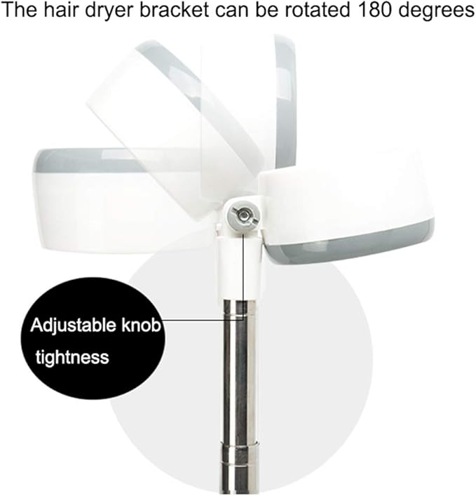 Pet Hair Dryer Holder,180 Degrees Rotatable Hands-Free Retractable Hair Dryer Stand, Dog Cat Grooming Table Hair Dryer Stand Holder Hands Stable Pet Supplies
