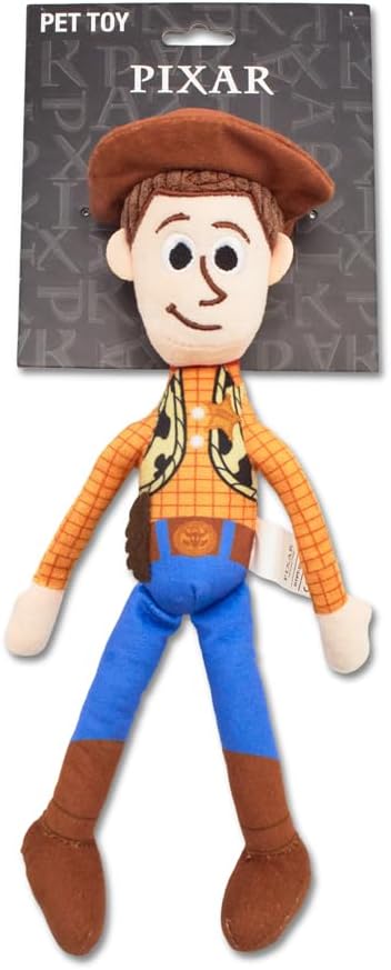 Buckle-Down Disney Dog Toy, Pixar Toy Story Woody Full Body Pose, Plush