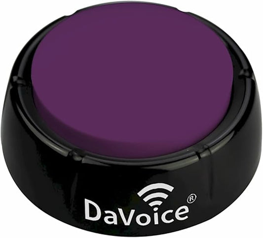 DaVoice Dog Buttons for Communication, Recordable Button for a Cat Dog Talking Button Set, Dog Communication Buttons, Dog Command Buttons Pet Buttons for Talking Speaking Push Buttons to Talk (Purple)