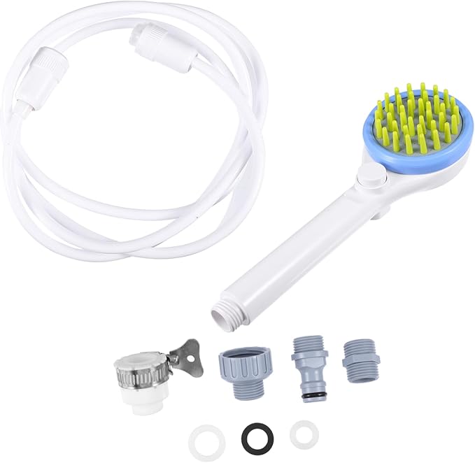 SUPVOX Pet Shower Scrubber Sprayer with Hose Abs Durable Dog Bath Brush for Puppy Grooming and Like Stream for Gentle Cleaning and Efficient Rinsing