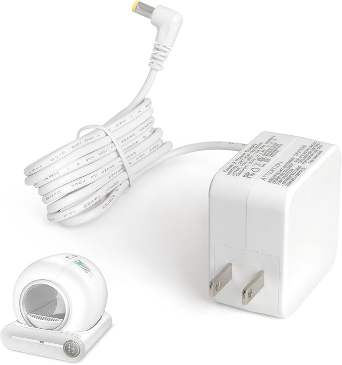 DuckSky Charger Replacement for Self Cleaning Cat Litter Box[Please Check the Product Details to Confirm Your Model]