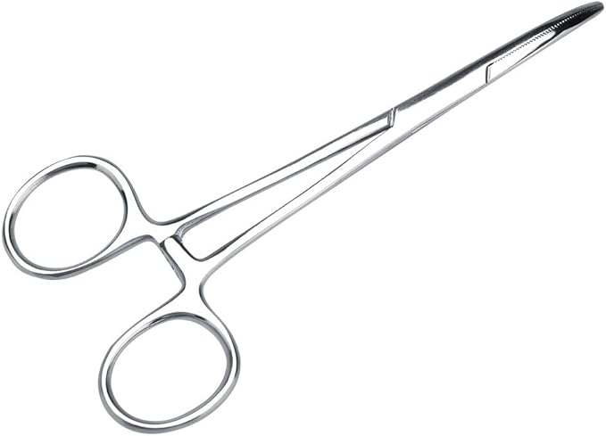 Dog Ear Hair Removal Tool, Dog Ear Plucking Tool Dog Ear Hair Remover Pets Ears Nose Hair Puller Stainless Steel Grooming Cleaning Clamp with Curved Tip Tweezers for Pet Cat Trimmer Accessories(small)