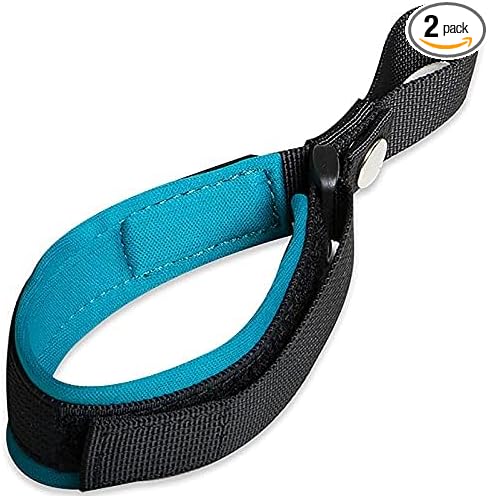 2 Pack Dog Leash Wrist Safety Strap, Dog Leash Wrist Strap for Hands Free, Soft Comfortable Diving Fabric, Light Blue Color