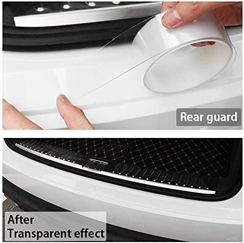 Storystore Universal Car Door Edge Guard, 2.7In x 33Ft Door Sill Protector, Automotive Anti-Collision Strip for Car Door Edge/Front and Rear Bumper/Door Sill Protector, Transparent