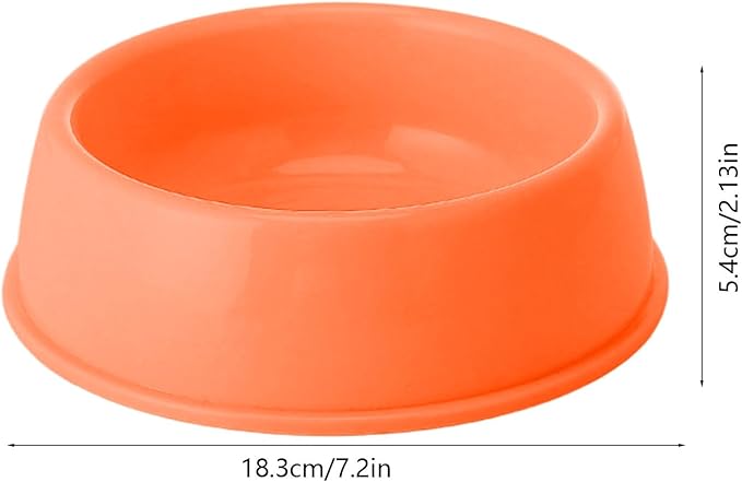 Heavy Duty Non-Slip Pet Bowl for Cats & Dogs - Thickened Spill-Proof Food & Water Dish with Wide Base, Tip-Proof Design for Pet Owners