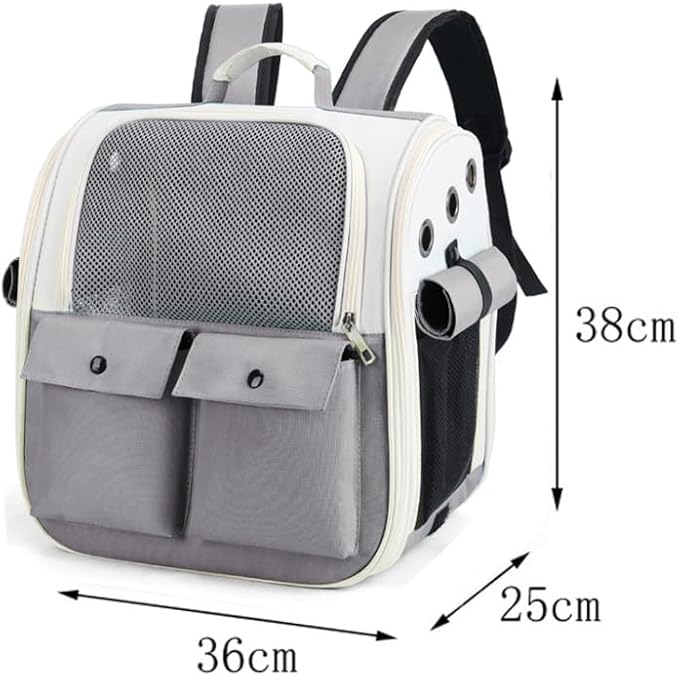 Cat Backpack Carrier, Designed for Cats and Small Dogs Small Animal Pet Backpack Carrier, Breathable Foldable Lightweight Comfort, Shoulder Pet Backpack (Pink)