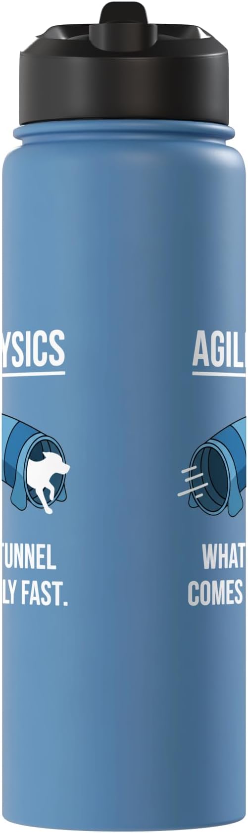 Dog Agility Physics, What Goes In Tunnel Comes Out Really Stainless Steel Insulated Water Bottle