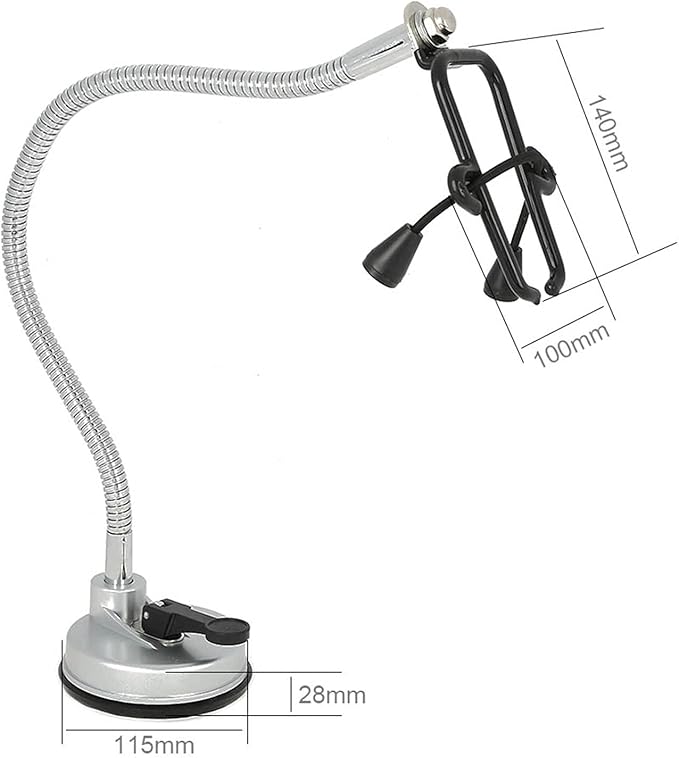 Hair Dryer Stand, Blow Dryer Stand, 360 Degree Rotating Lazy Hair Dryer Stand Hand with Heavy Base, Adjustable Height Standing Hair Dryer, Blow Dryer Holder for Countertop