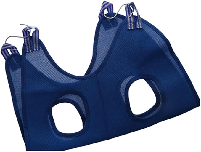 Pokinge Dog Grooming Hammock,Soft Hanging Pet Restraint Bag Fixed Bag Trimming with Hooks Dog Holder for Nail Trimming Pet Beauty Hammock for Cats & Dogs(L,Blue)