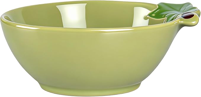 Small Guinea Pig Food Bowl Cute Ceramic Hamster Water Bowl Ferret Rat Chinchilla Rabbit Feeding Dish Young Animal Feeder (Avocado Green)