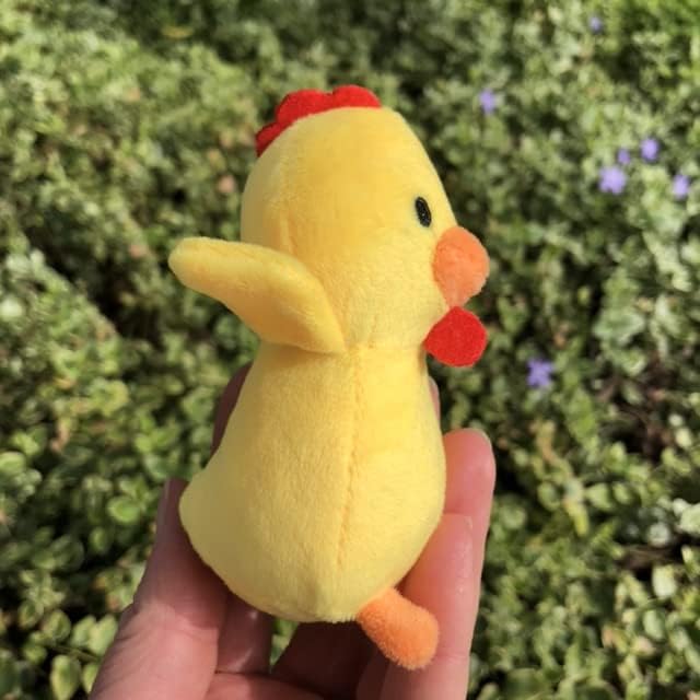 Glow Pups Chicken Dog Toys with Squeaker, Promotes Mental Stimulation, Soft Plush Dog Toy Material, 3" X 2", Cute Design, Relieves Boredom, 3 Pack of Replacement Chickens