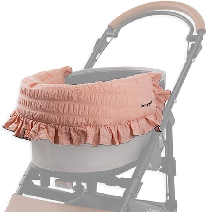 Harryspet Margaret The Lace Edition Pet Stroller Cover, Coral Pink
