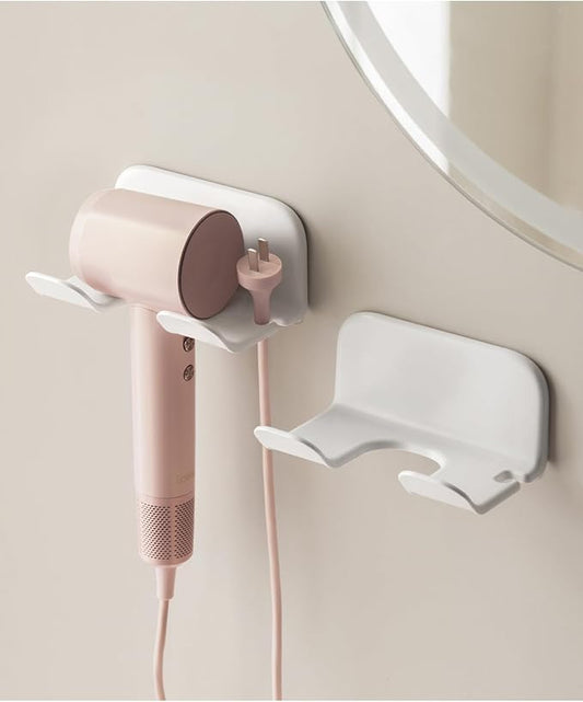 hair dry holder (White, 2PCS)
