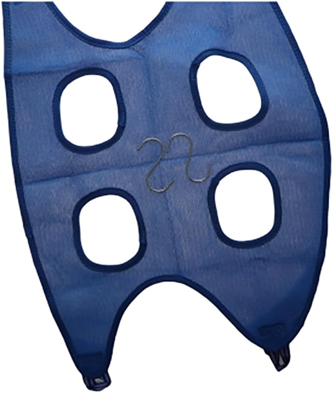 Pokinge Dog Grooming Hammock,Soft Hanging Pet Restraint Bag Fixed Bag Trimming with Hooks Dog Holder for Nail Trimming Pet Beauty Hammock for Cats & Dogs(L,Blue)