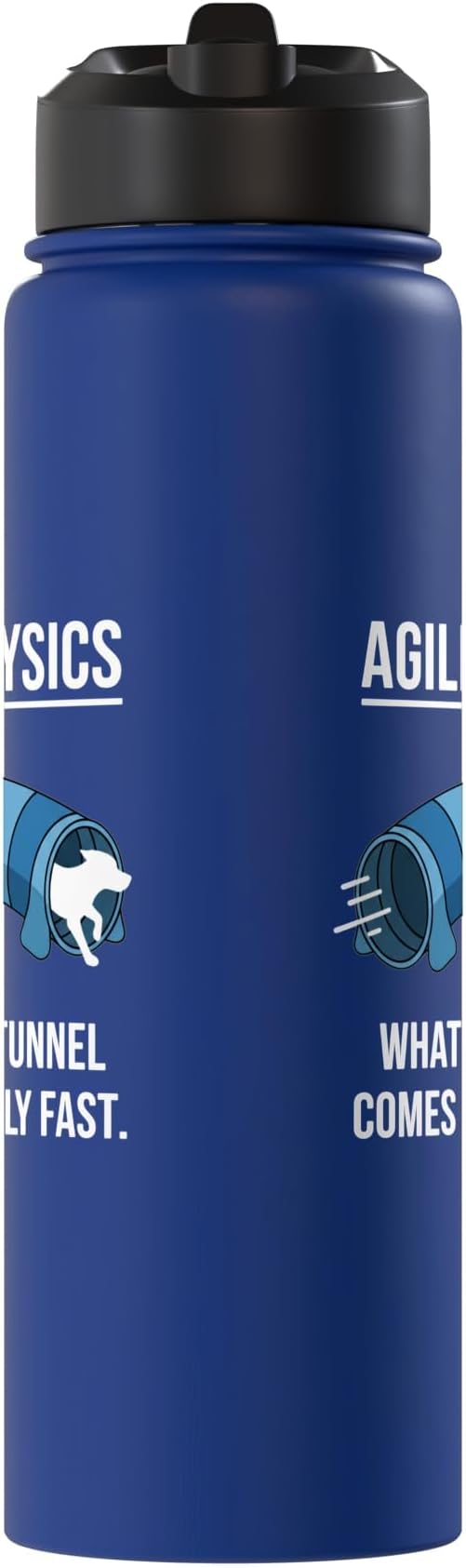 Dog Agility Physics, What Goes In Tunnel Comes Out Really Stainless Steel Insulated Water Bottle