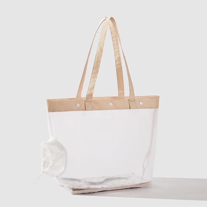 Soft Cat Tote Carrier, Breathable Mesh Pet Bag with Legs-Out Design, Foldable Cat Carrier for Walking, Suitable for Cats and Small Dogs up to 10 lbs Beige