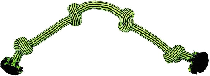 Jolly Pet Knot-N-Chew 4 Knot Green/Black Small/Medium
