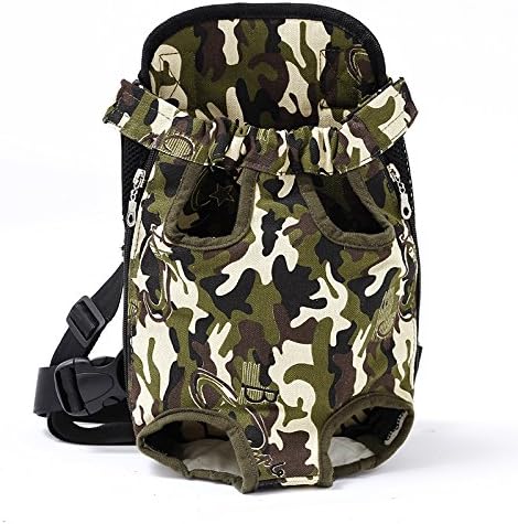 Pet Dog Carrier Backpack Mesh Camouflage Outdoor Travel Products Breathable Shoulder Handle Bags for Small Dog Cats (M, Camouflage)