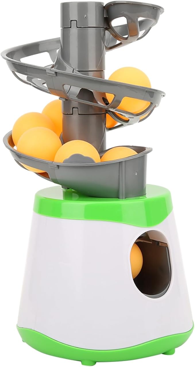 Machine, Portable Table Tennis Trainer Ball Automatic Launcher Lightweight ABS Training Machine for Children Entertainment 10 Balls Included Tennis Ball Launcher Machine