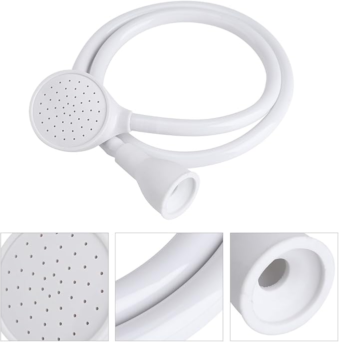 TOPINCN Pet Shower Spray Hose Push On Pets Shower Attachment Bath Tub Sink Faucet Attachment Washing Hair Hairdresser(Single Head)