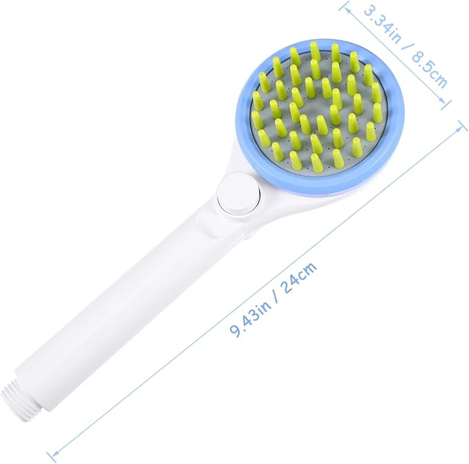 DECHOUS Pet Shower Sprayer with Hose Abs Durable Dog Bath Brush and Massaging Scrubber for Like Stream Comfortable Grooming Tool for Puppies and Dogs