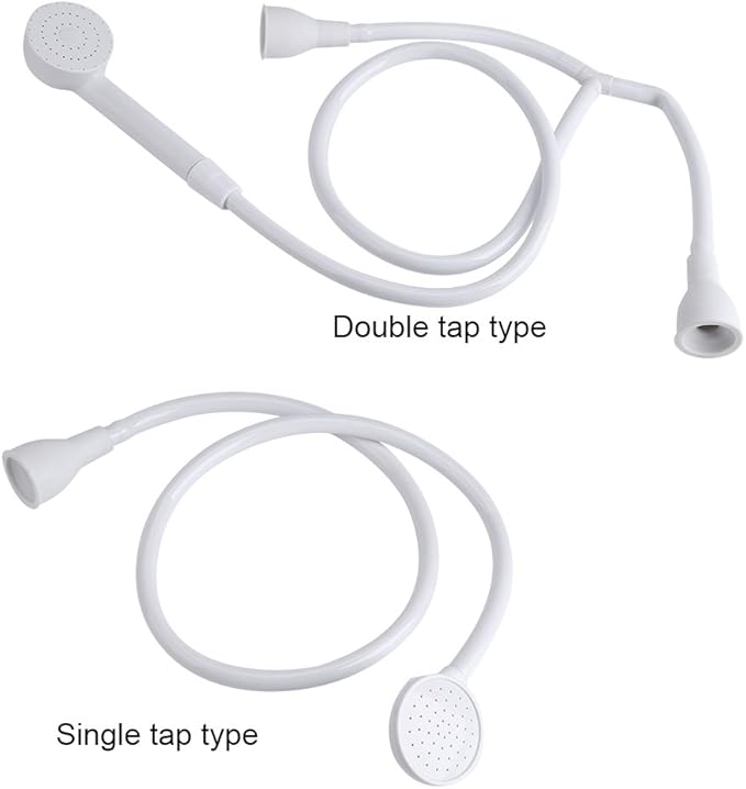 TOPINCN Pet Shower Spray Hose Push On Pets Shower Attachment Bath Tub Sink Faucet Attachment Washing Hair Hairdresser(Single Head)