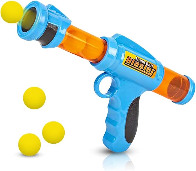 ArtCreativity Foam Ball Launcher with 6 Balls, Pump Action Shooting Toy Blaster for Kids, Outdoor Summer Fun, Fetch Toy for Dogs, Best Holiday or Birthday Gift for Boys and Girls