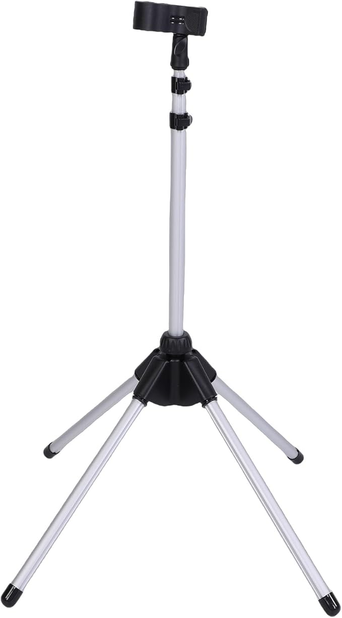 Pongnas Adjustable Hair Dryer Stand Hair Dryer Holder Stand with Stable Quadripod Base and Folding Design for Home Pet Grooming Salon Bathroom