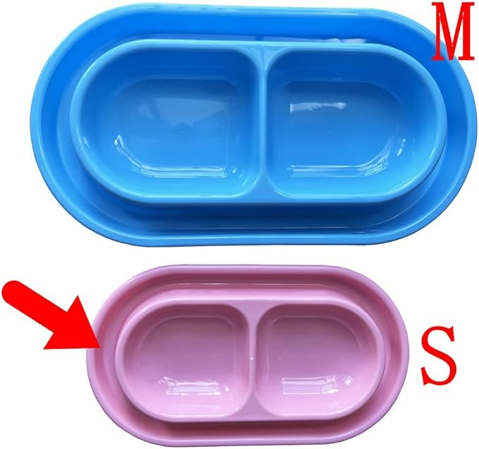 Cat Kitten Dish Dog Puppy Feeder Pet Bowl 3 Colors New Light Blue