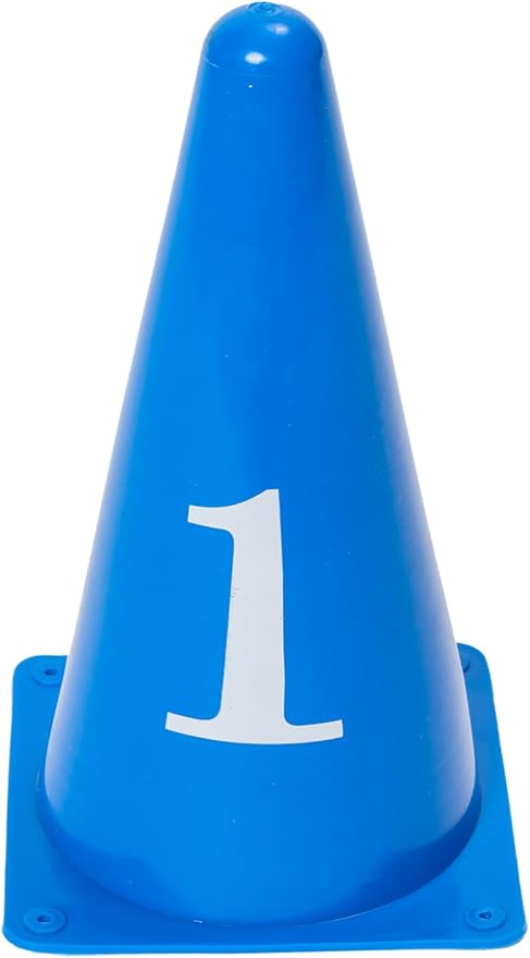 Better Sporting Dogs Pack of 10 Durable Numbered Cones for Dog Agility and Sport Training | Build Out Your Dog Agility Course with Cones