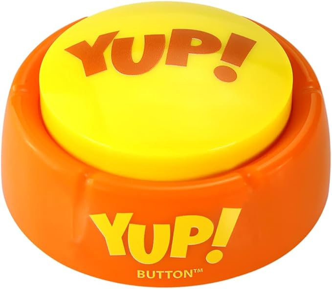 Talkie Toys Products Yup Button -Funny Talking Button Plays 10 Hilarious Yup Sayings
