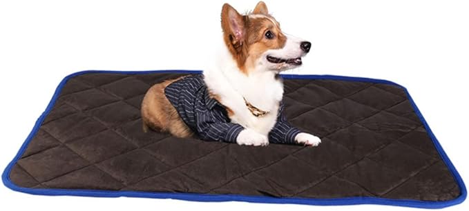 Self Heating Pet Pad 19.68X15.74In Insulated Heated Blanket for Dogs Cats Machine Washable Cover Indoor Outdoor Thermal Mat