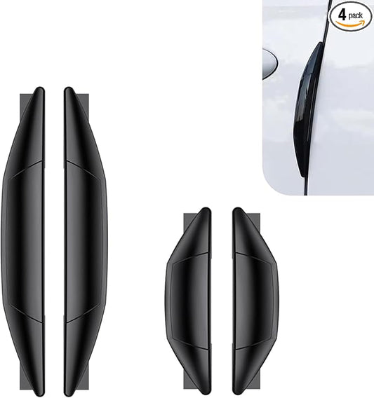 4 PCS Car Door Edge Guards, Car Doors Anti-Collision Strips, Anti-Scratch Auto Door Edge Trim Strip with Airbag-Style Protection, Universal for Most Cars (Black)