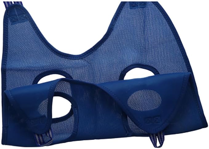 Pokinge Dog Grooming Hammock,Soft Hanging Pet Restraint Bag Fixed Bag Trimming with Hooks Dog Holder for Nail Trimming Pet Beauty Hammock for Cats & Dogs(L,Blue)