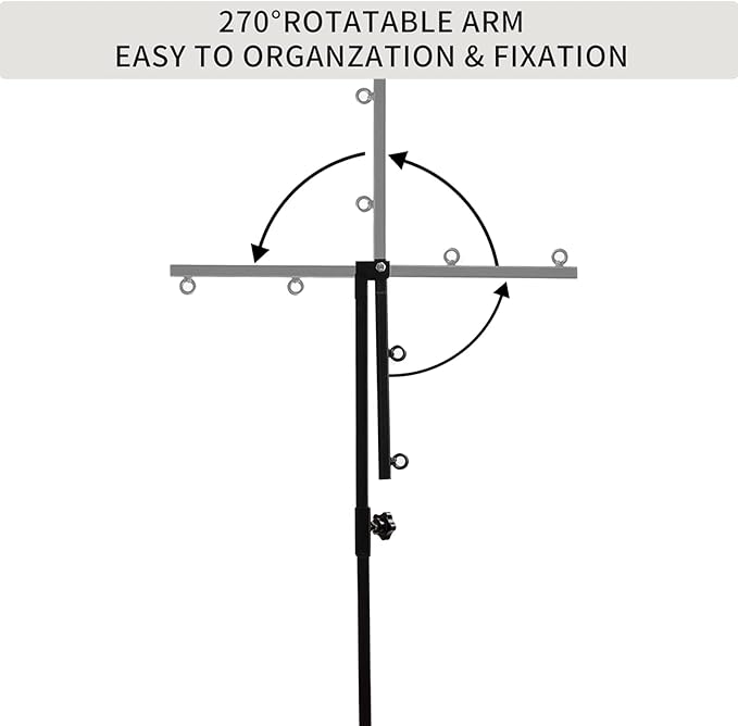 Dog Grooming Arm with Clamp, Dog Grooming Loop Noose and No Sit Haunch Holder for Small Pets, 35.4 Inches, Adjustable Height