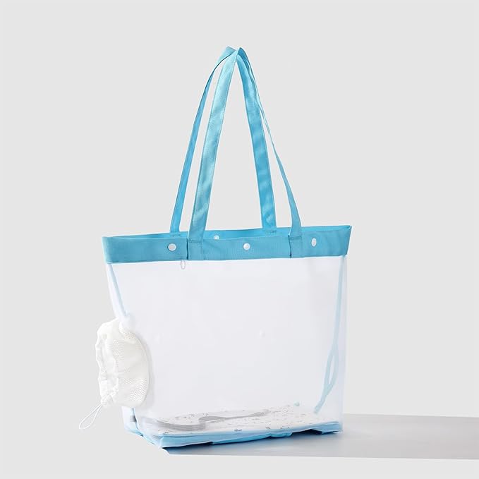 Soft Cat Tote Carrier, Breathable Mesh Pet Bag with Legs-Out Design, Foldable Cat Carrier for Walking, Suitable for Cats and Small Dogs up to 10 lbs Blue