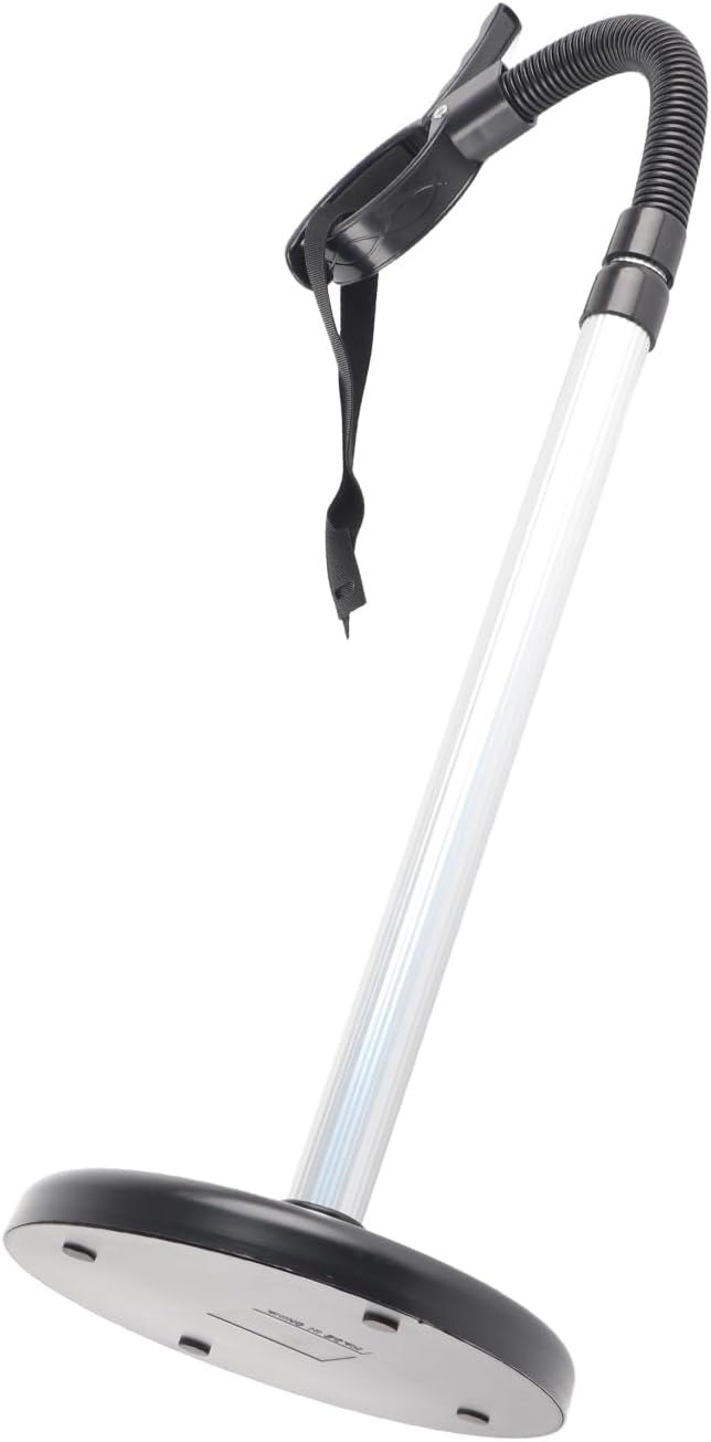 Adjustable 93.5cm Height Hair Dryer Stand Holder with Flexible Neck and Heavy Base for Home, Salon and Pets in Black and Silver