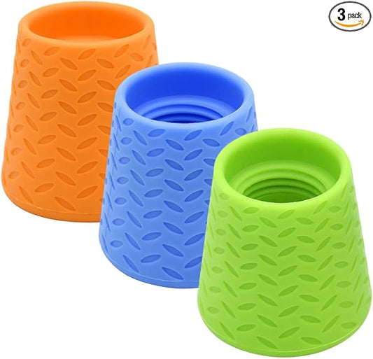 3Pcs Silicone Pet Shower Head,Outdoor Dog shower Attachment,Portable Pet Outdoor Shower Heads for Camping, Hiking, Beach in- Fits Most Plastic Mineral Water Bottle (3PC)