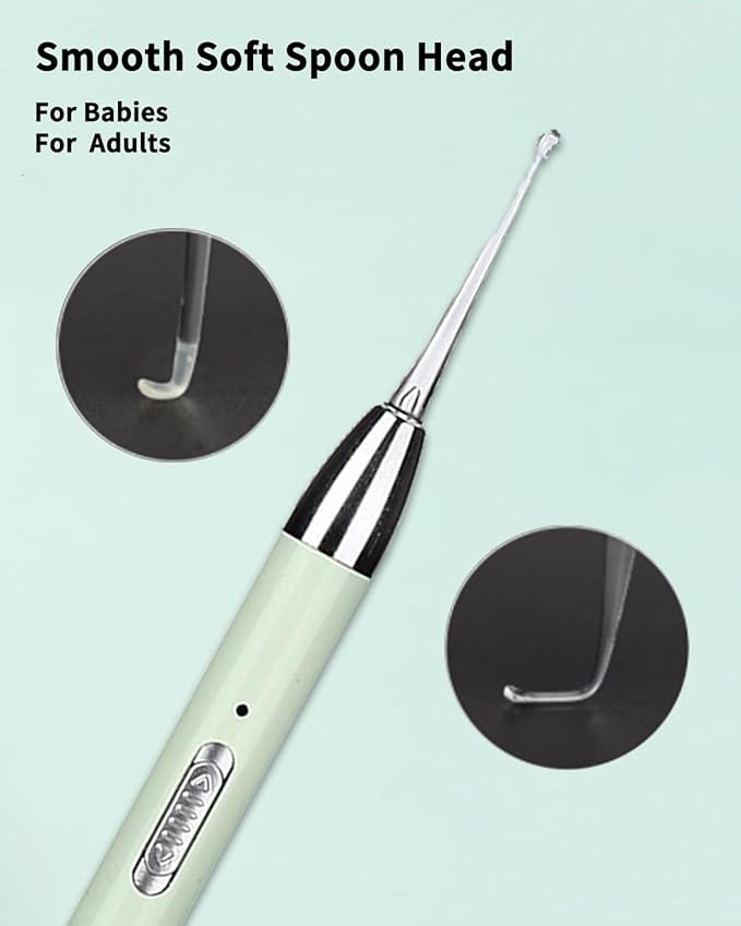 Ear Wax Removal Tools with Light: Ear Cleaner Kit-Ear Scope with Light, Ear Tweezers with LED Light for Adults Kids - Built-in USB Ear Wax Remover with Storage Box