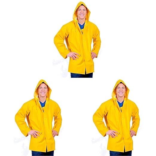 Galeton mens RAINCOAT, Yellow, XX-Large US (Pack of 3)