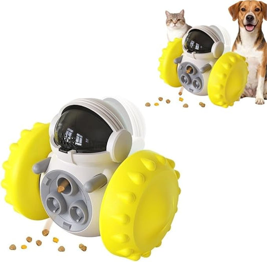 Interactive Dog Toys for Small, Medium, Large Dogs - Dog Enrichment Toys, Treat Dispenser for Slow Feeder, Mental Stimulation Toys to Keep Them Busy (Yellow)