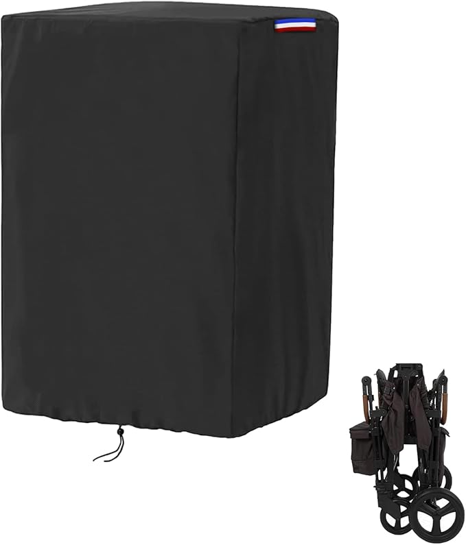 Wagon Cover Compatible with Wonderfold Wagon W4 Original(Cover Only),Waterproof 420D Stroller Wagon Covers for Keenz Wagon Stroller 4 seater-29"L x 28"W x 43"H