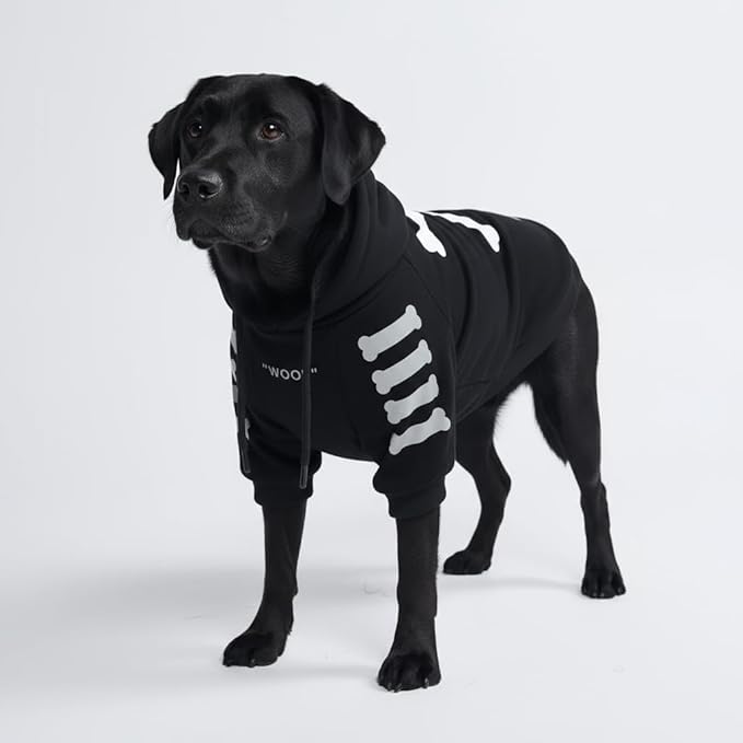 Spark Paws Dog Hoodie – Premium Dog Sweater for Small, Medium, and Large Dogs | Warm Outfits for French Bulldogs, Pitbull, Puppy, Winter Jacket Alternative - Woof - 5XL