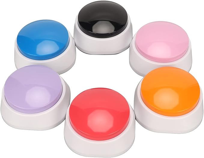 Voice Recording Multifunctional Orange Blue Red Black Dog Talking Buttons for Party Games for Dogs