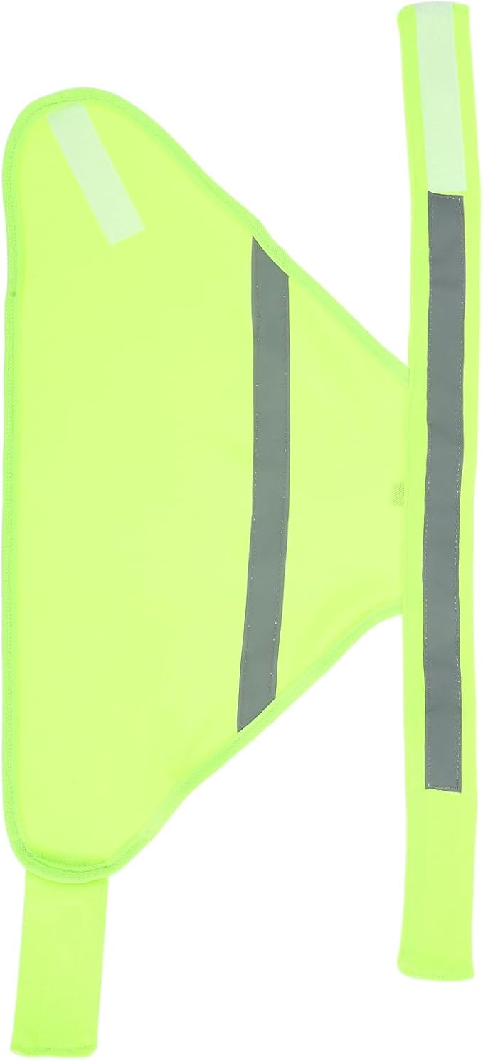 POPETPOP Dog Reflective Vest, High Visibility Dog Safety Service Vest, Adjustable Breathable Summer Clothes for Night Outdoor Hunting Walking (Fluorescent Yellow)