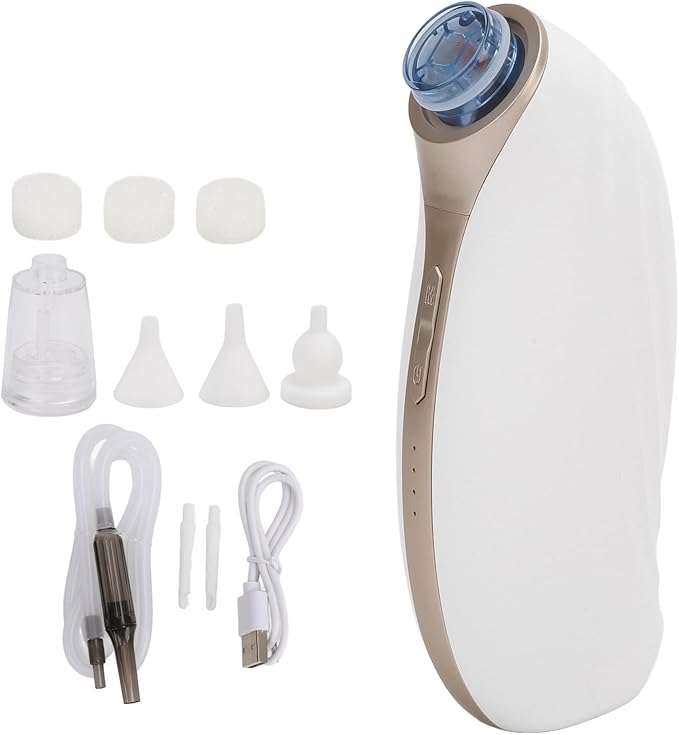 HEEPDD Ear Vacuum Wax Remover, Cleaning Device, 3 Suction Levels Low Noise for Adults and Pets, Electric Earwax Removal Tool Ear Vacuum Wax Remover, Rechargeable Nan Baby Care