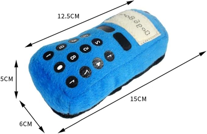 GANPUB Pink Pet Dog Puppy Funny Cellphone Shape Plush Doll Playing Training Chew Squeaky Toy - Toughs Plush Fluffy Toy for Awesome Pet for Puppy Small Medium Dog Pets,Automatic Ball Launchers