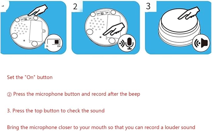 Recordable Dog Button Talking Button Communication Through Word Set of 4