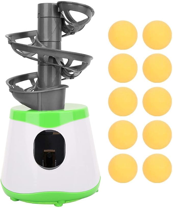 CHICIRIS Table Tennis Robot, Machine, Portable Table Tennis Trainer Ball Automatic Launcher Training Machine